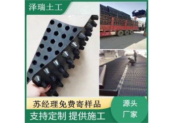 滄州車庫頂板復合排水板(14板1200g+丙綸布250g)