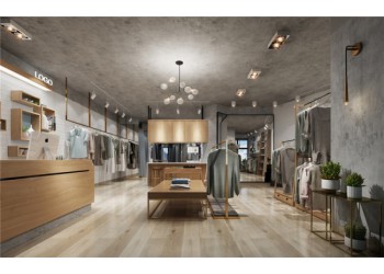 合肥工業風服裝店裝修，合理的方案設計，提升店面曝光率