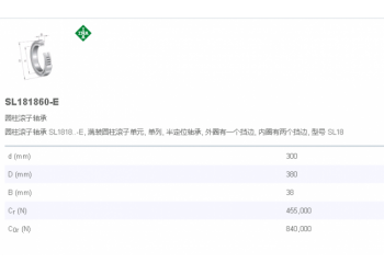代理德國INA軸承SL181860-E