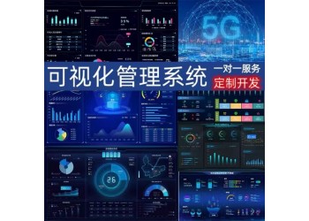 智慧軟件開發定制數字孿生可視化數據大屏系統
