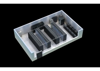 深圳3D室內戶型圖設計|機房監控室|全景效果圖制作